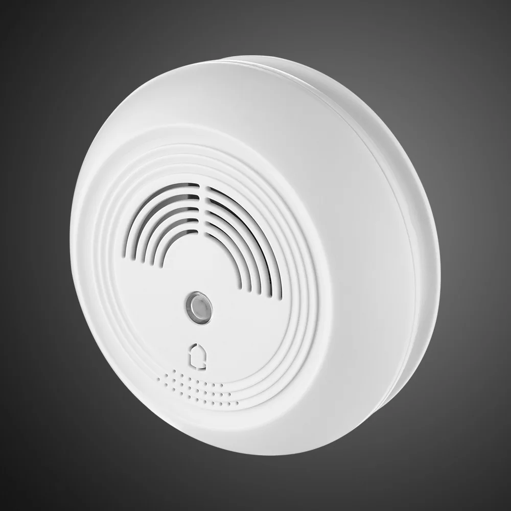 Latest GSM Photoelectric Smoke and Temperature Alarm Security Fire Detector For Home Security Alarm System 