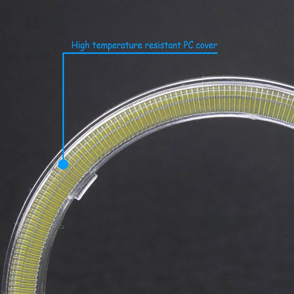 Atreus 2 шт. автомобильный ангельские глазки Halo Кольцо с абажурами светодиодный для BMW e46 e39 e36 x5 6 Audi a4 b6 a3 a6 c5 Renault duster Lada granta