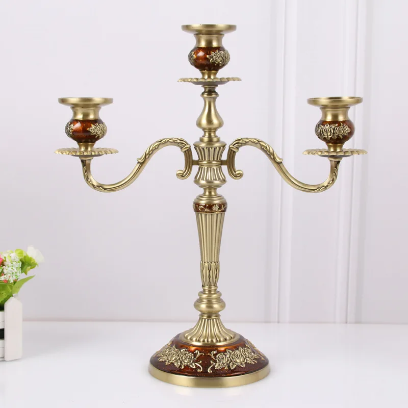 Metal handicraft gifts European retro creative atmosphere feast wedding celebration Hotel KTV display candlestick | Дом и сад