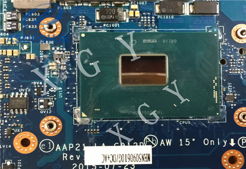 Материнская плата для ноутбука CN-0YRFN8 cn-000x1c 00x1c для Dell для Alienware 17 R3 материнская плата AAP21 LA-C912P SR2FL I7-6820HK N16E-GX-A1