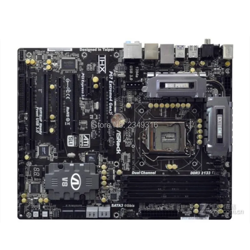 

For ASRock P67 Extreme4 Gen3 Original Used Desktop 1155 Motherboard P67 Socket LGA1155 DDR3 SATA2 USB2.0