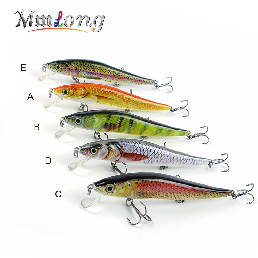 Mmlong 12 cm realista minnow Pesca señuelo populares Pesca cebo 14.6G lifelike crankbait pescados wobbler pesca ah09c