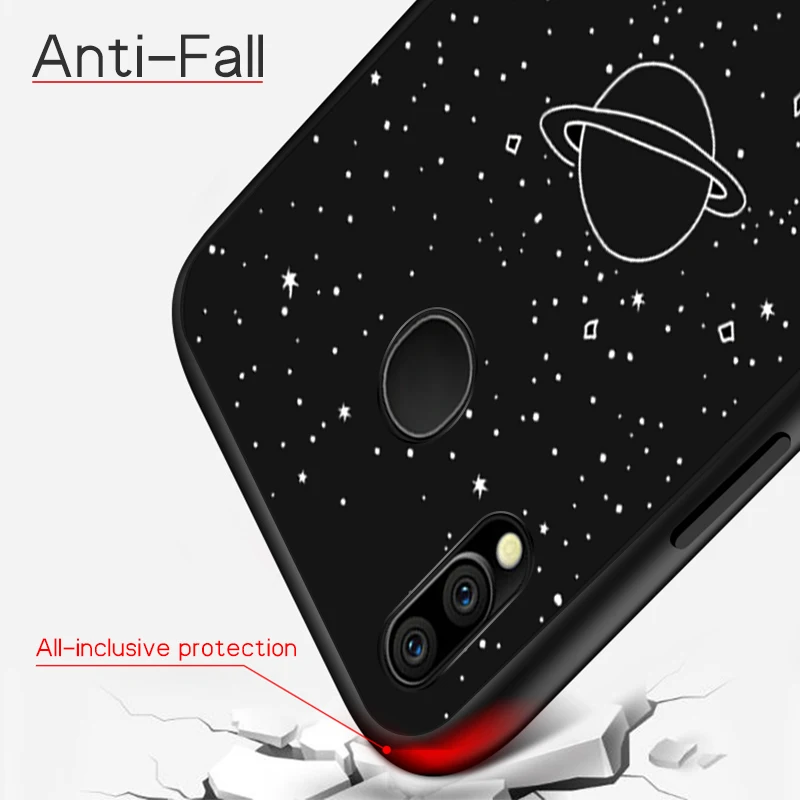 Матовый чехол из ТПУ с рисунком для Samsung Galaxy A51 A71 A50 A30 A70 A40 A20 A10 M30 M20 M10 Звездный