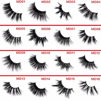 

100% Mink Eyelashes False Eyelashes Crisscross Natural Fake lashes Length 25mm Makeup 3D Mink Lashes Extension Eyelash Beauty