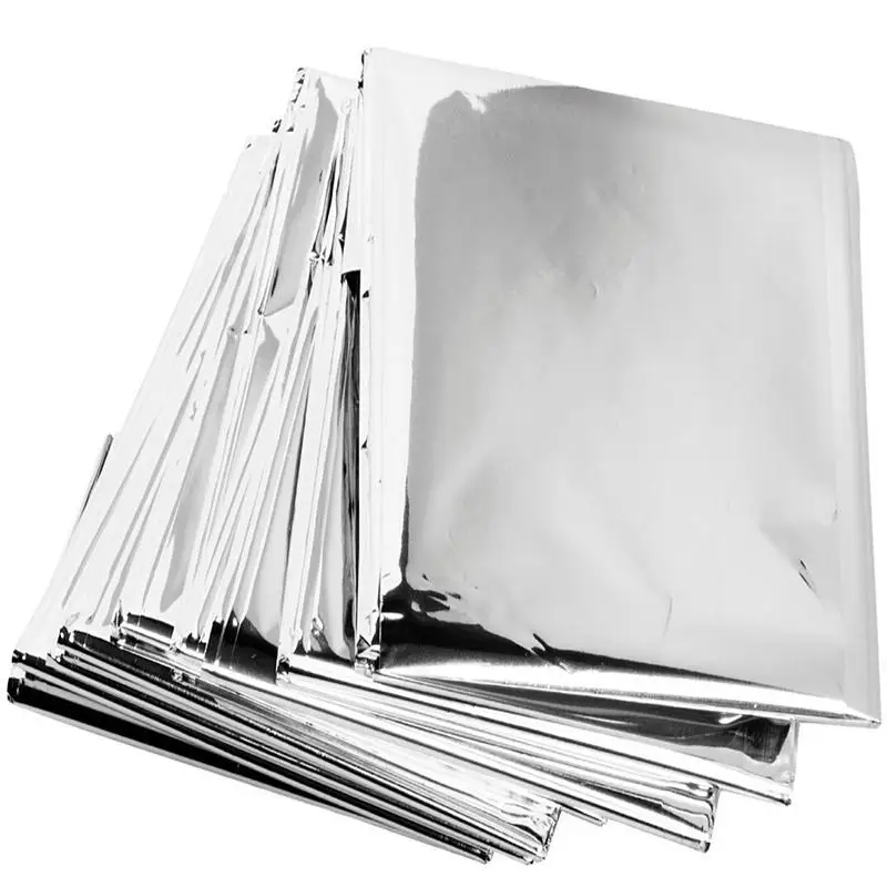

iPiggy Outdoor Water Proof Emergency Survival Rescue Blanket Foil Thermal Space First Aid Sliver Rescue Curtain Military Blanket
