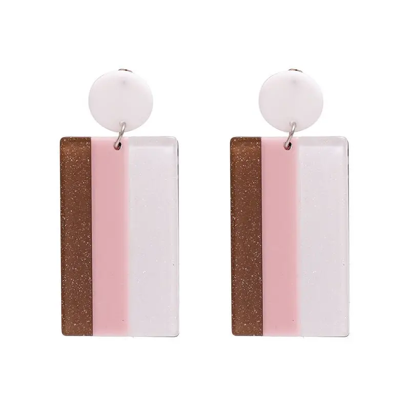 

Find Me 2019 new fashion Luxury boho personality resin Dangle earrings Vintage geometric acrylic drop Earring for women Jewelry