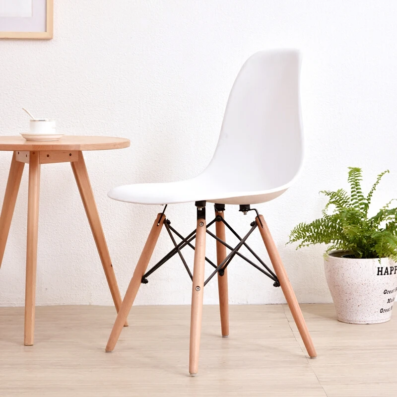 

27%Nordic dining table and chairs modern minimalist creative computer office chair casual home back plastic coffee chair