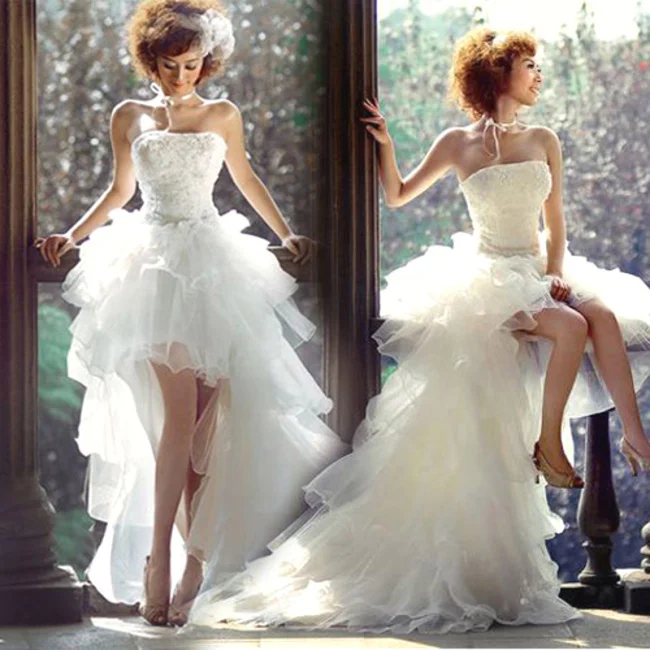 Online With Detachable Train 2017 New Hi Lo Wedding Dresses Online With Detachable Train 2017 New Hi Lo Wedding Dresses Mini Robe De Mariage Short Dress For Outdoor Bridal Gown F134 Aliexpress Mobile