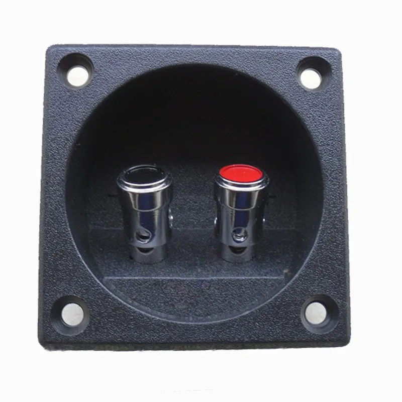 

5pcs Two Speaker Junction Box Adapter Audio Cable Connector Opening Size 49mm Plated White Terminal