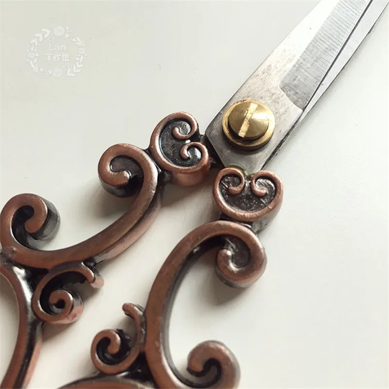 Высокое качество Титановая Сталь европейские винтажные цветочные ножницы для рукоделия бытовые ножницы для вышивки крестом швейные инструменты DIY
