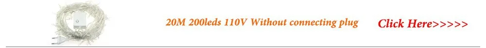 Новинка 2017 года Рождество огни 20 м 200 светодиоды AC 110 В Гирлянды светодиодные огни Главная дерево Luminaria украшения лампы 100 шт./лот Бесплатная