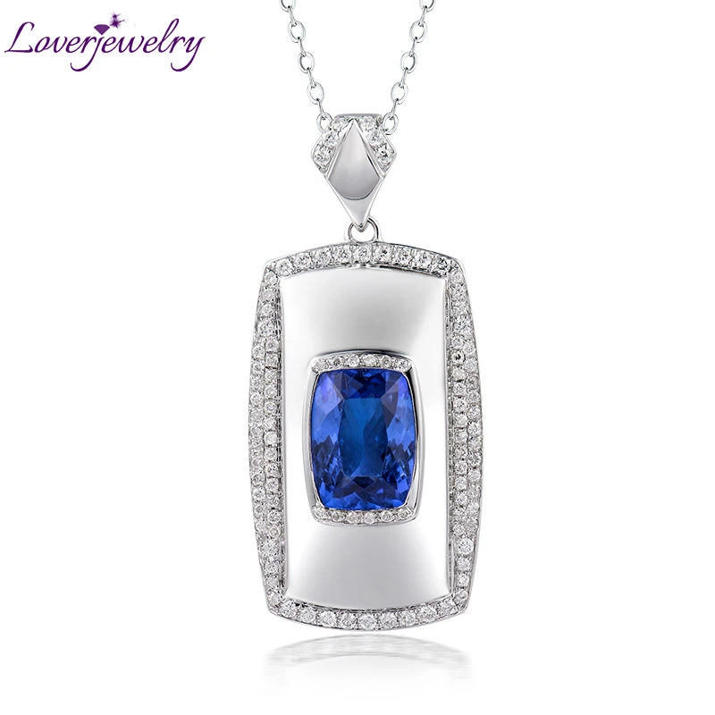 Men's tanzanite necklace Clearance