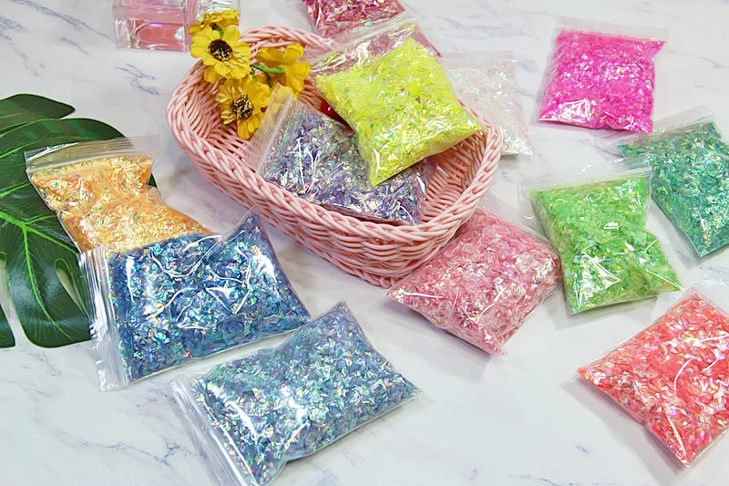 12 цветов слайм DIY принадлежности аксессуары сахарная бумага Блеск порошок Наполнитель для ясной слизи игрушки для детей Lizun антистресс