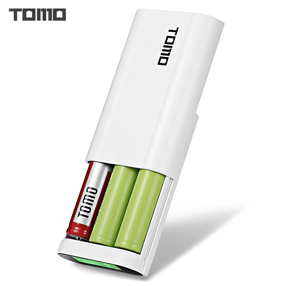 

TOMO T3 3 x 18650 Li-ion Battery DIY Smart Power Bank Micro USB 8 Pin Dual Input / Output Charger for Smartphone