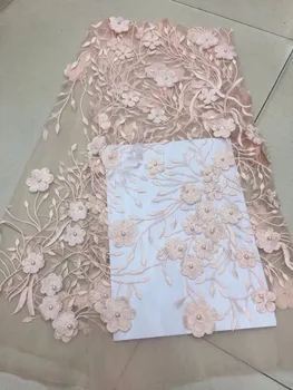 

yaking-43004 African French lace fabric embroidery cord lace fabric with sequins top grade tulle lace fabric