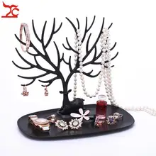 A Estrenar de La Joyería Soporte de Exhibición Del Organizador Del Sostenedor Plástico Anillo Del Pendiente Del Collar de Cuerno de Ciervo Rama de Árbol Pulsera Estante de Exhibición