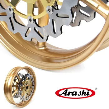 

Arashi Daytona 675R Front Wheel Rim Brake Disc Rotor Disc For Daytona 675R 2011-2012 675R Street Triple 675R 675 BLACK GOLD