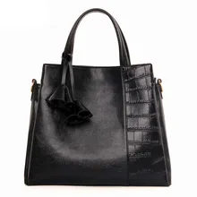 Gran Capacidad de Lujo Mujeres de Los Bolsos Diseñador Totalizador de Tres Zonas bolso Negro de Cuero de Las Mujeres Bolsos Crossbody Famosa Marca Sac À principal