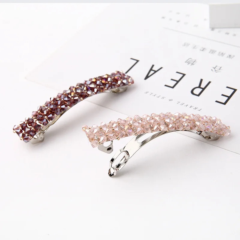 

1PC Crystal Rhinestone Hairpins Headwear Hair Accessories Hair Clips for Women Girls Hair Claws Elegant Barrettes Hairgrips