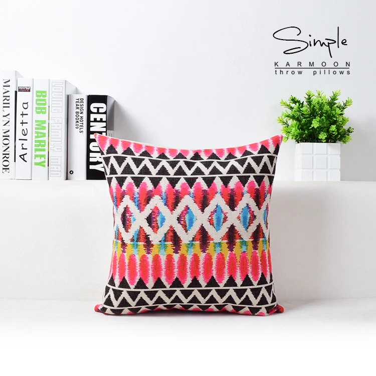 Прямая поставка наволочка Kilim с геометрическим рисунком льняная хлопковая в
