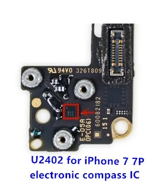 10 шт. U2402 для iPhone 7 7plus электронный компас 36X E4B 6S 6SP G-Датчик гироскоп | Мобильные