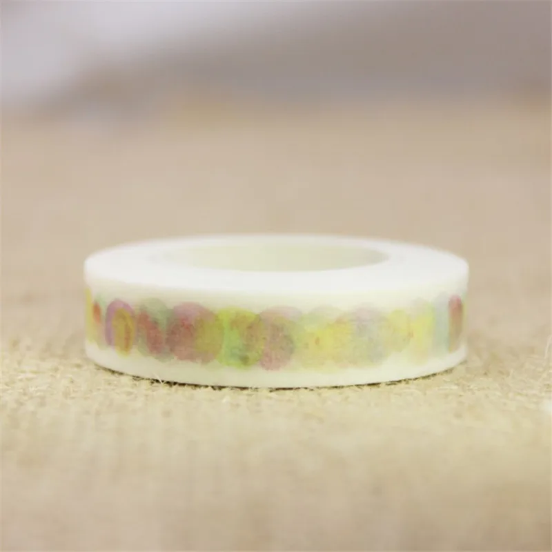 1 롤 꽃과 나무 일본 와시 테이프 어린이들이 좋아하는 DIY 일기 장식 마스킹 테이프 문구 스크랩북킹