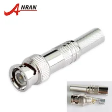 20pcs/lot BNC Male Connector for RG-59 Coaxical Cable, Brass End, Crimp, Cable Screwing, CCTV Camera BNC connector