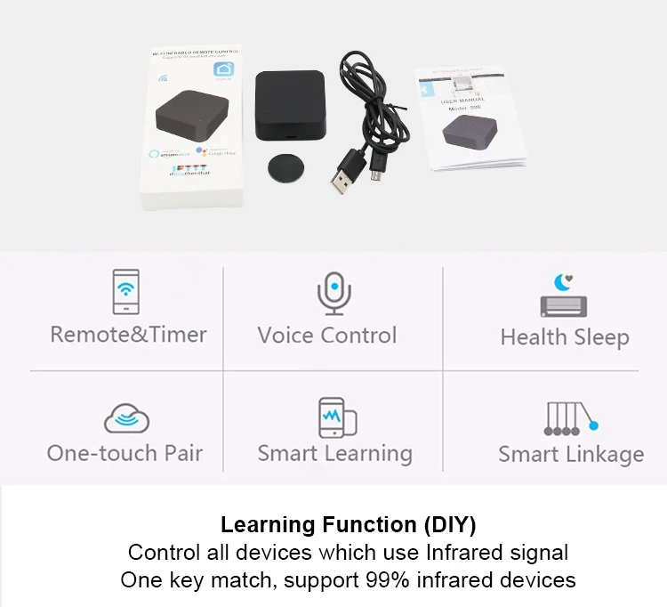 FrankEver Универсальный Интеллектуальный Wifi инфракрасный пульт дистанционного управления настраиваемый набор сцен расписание Голосовое управление работа с Alexa