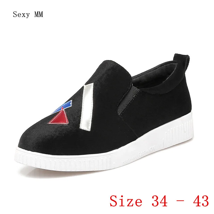 

Slip On Shoes Flat Platform Women Oxfords Shoes Loafers Flats Woman Casual Shoes High Quality Plus Size 34 - 40 41 42 43