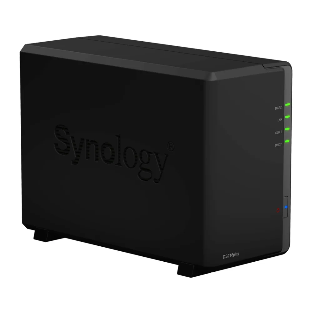 Synology NAS Disk Station DS218play 2-bay бездисковый nas сервер nfs Сетевое хранилище Облачное хранилище NAS Disk Station Гарантия 2 года