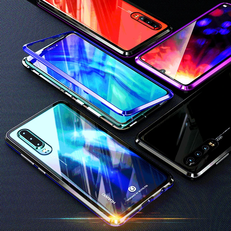 Роскошный прозрачный металлический бампер из закаленного стекла чехол для