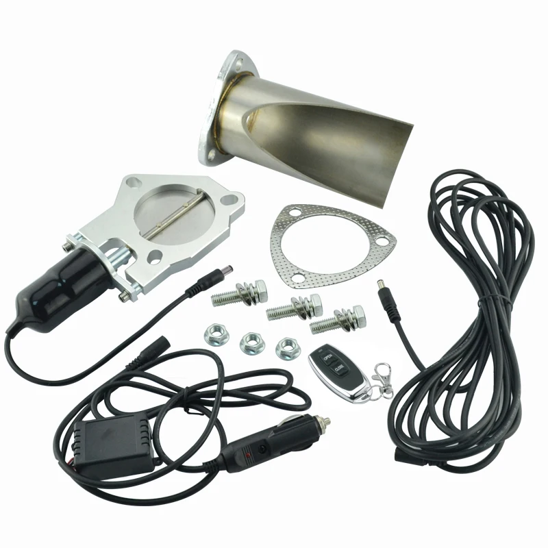 Prix pour 2.5 pouce Électrique Inoxydable D'échappement Découpe avec télécommande Avec Être couper le Tuyau D'échappement Cut out Kit Prix pour 2.5 pouce Électrique Inoxydable D'échappement Découpe avec télécommande Avec Être couper le Tuyau D'échappement Cut out Kit
