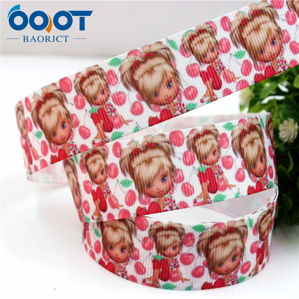 OOOT BAORJCT 175188,1 ''25 мм мультяшная напечатанная лента, DIY аксессуары для волос ручной работы аксессуары, подарки Свадебная вечеринка