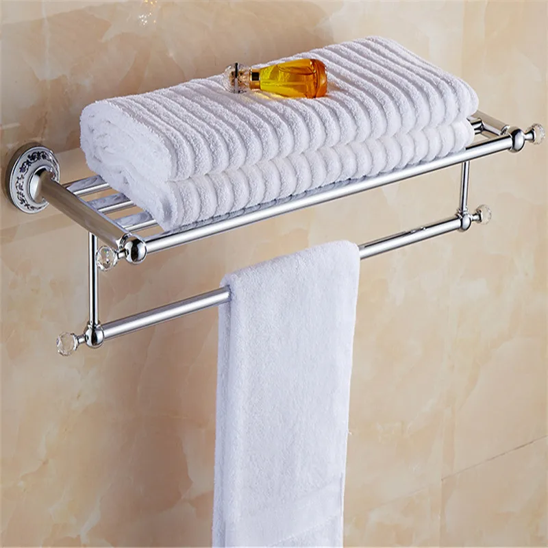 Acessórios do Banheiro Barra de Toalha Conjunto Inoxidável Toalheiro Robe Gancho Canto Prateleira Suporte Papel Banho Ferragem Base Cerâmica 304 Aço