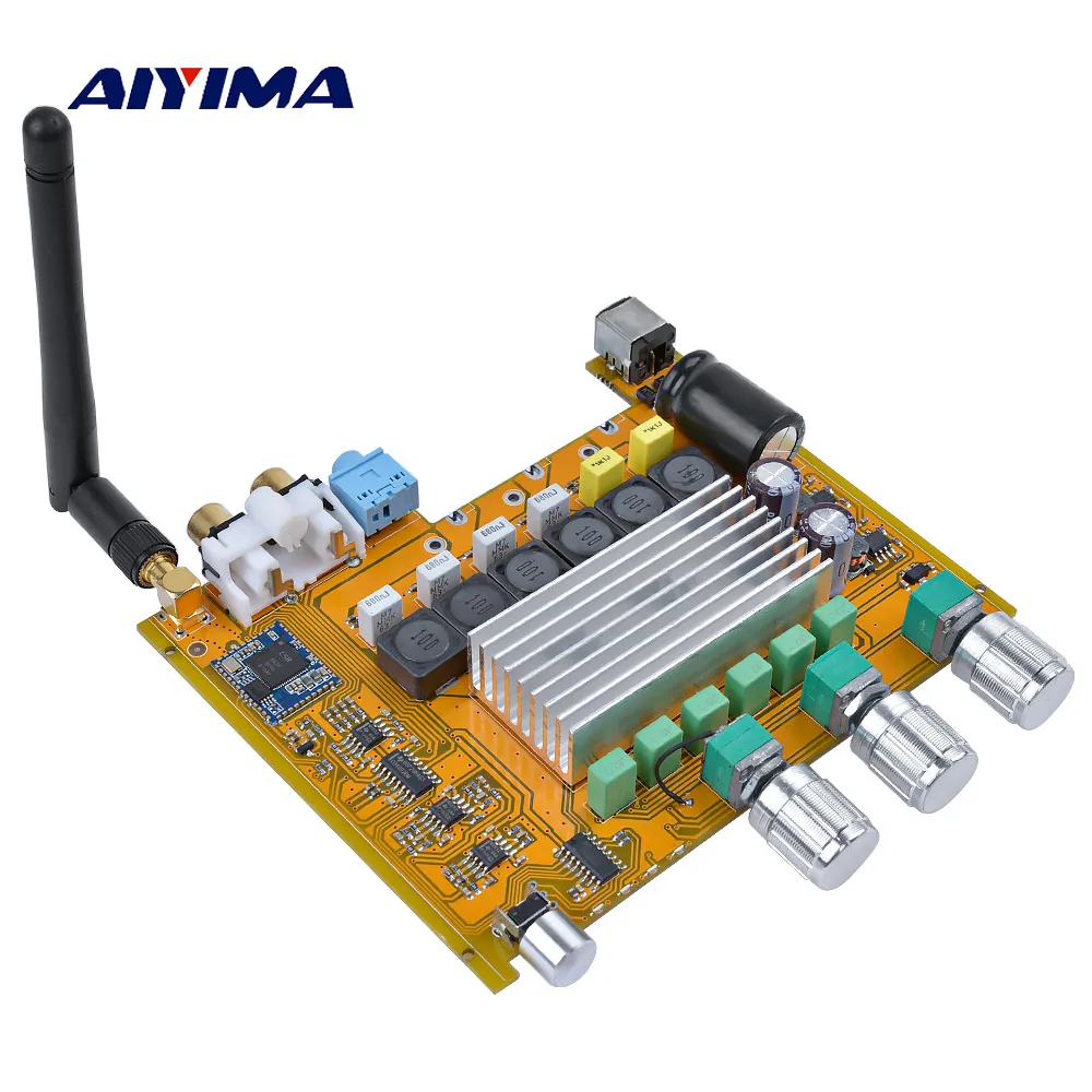 

AIYIMA 2.1 Amplifiers Audio Board TPA3116 Amplificador CSR8635 Bluetooth 4.0 HIFI Digital Power Amplifier DIY For Home Theater