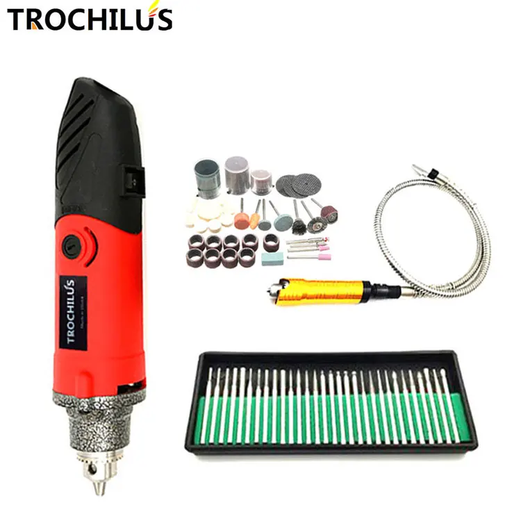 

Trochlius 240W Mini Grinder Variable Speed Rotate Electric Engraver Multifunctional angle grinder Polishing tool kits