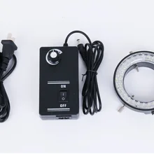 60 светодиодный регулируемый кольцевой осветитель лампа для Стерео Зум микроскопа с адаптером