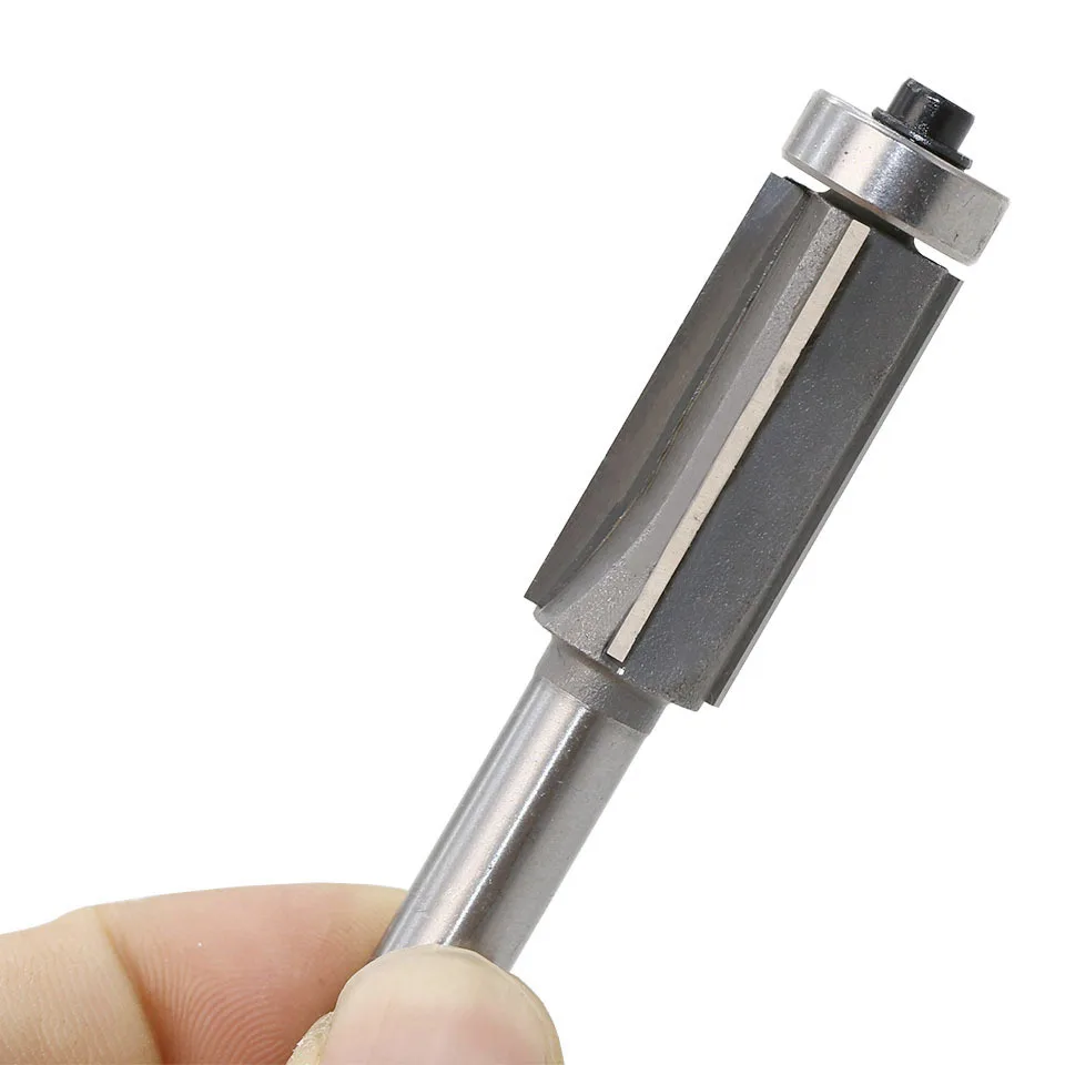 4 Teeth Router Bit Extra Long Bearing Woodworking Tools Milling Cutter 8mm Shank Wood Router Cutter