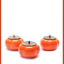 1 шт Китайский кунг-фу Цзиндэчжэнь чайница банок хурма канистра контейнер для Пуэр Улун коробка для хранения чая JO 1070