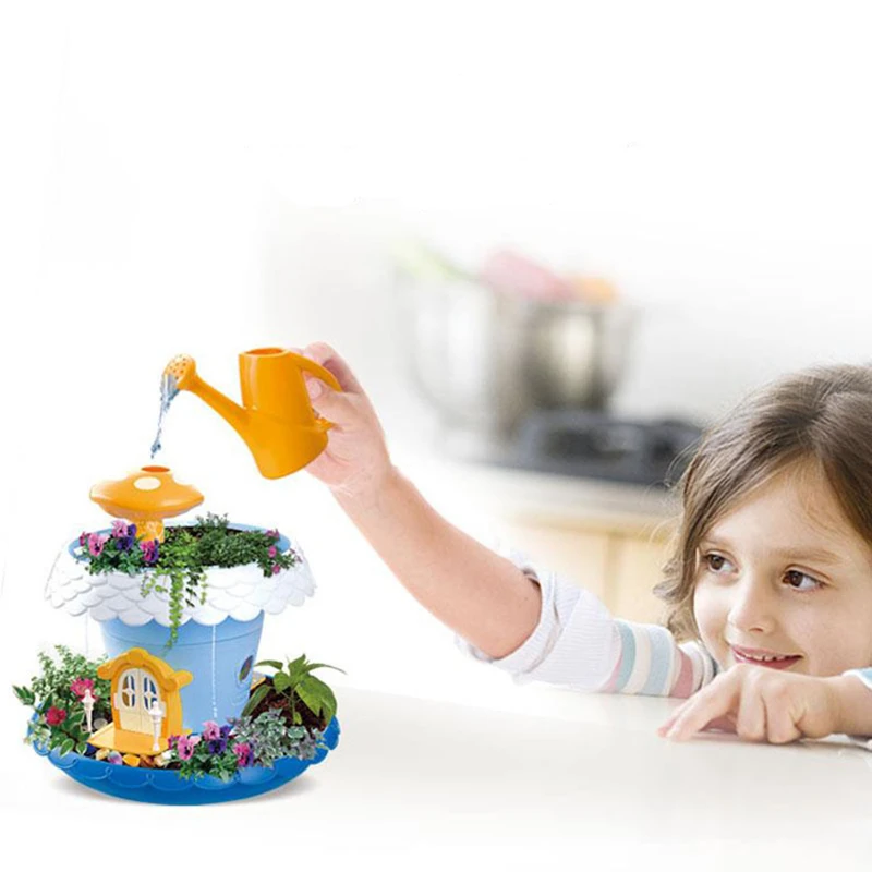Звуковые и легкие игрушки DIY Сказочный Сад домик ролевые игры забавная культура в