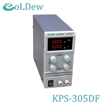 

KPS305DF 0-30V/0-5A 110V-230V 0.1V/0.001A EU LED Digital Adjustable Switch DC Power Supply mA display
