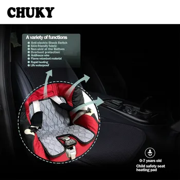 

12V Universal Car Baby Winter Seat Heating Cushion Children Seat Cover Warm for Peugeot Citroen C5 Honda Civic Accord CRV Lada