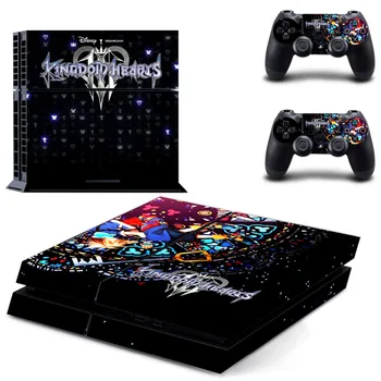 Pegatina de piel PS4 para PlayStation 4, pegatinas de vinilo para consola PlayStation 4 y 2 controladores, Kingdom Hearts 3