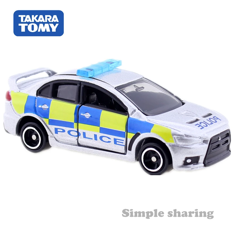 Автомоторы Takara Tomica No. 39 Mitsubishi Lancer Evolution X UK police 1: 61 литье под давлением