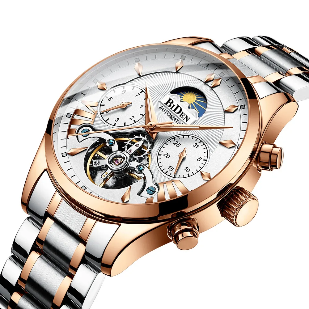 

Watches Men Top Brand Luxury Calendar Display Stainless Steel Belt Band Bussiness Sports Male Clock Waterproof Man Wristwatch