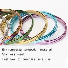 Красочные кольцо поток игрушка волшебное кольцо Металл кинетическая Весна забавные игры на открытом воздухе Intelligent Relax игрушка Спиннер