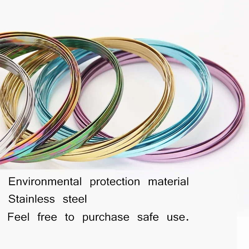 

Colorful Flow Ring Flow Toy Magic Ring Metal Kinetic Spring Funny Outdoor Game Intelligent Relax Toy Fidget Spinner