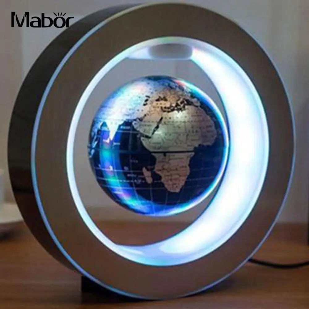 Светодиодный Плавающий глобус магнитная левитация светильник волшебная лампа украшение дома вилка Великобритании