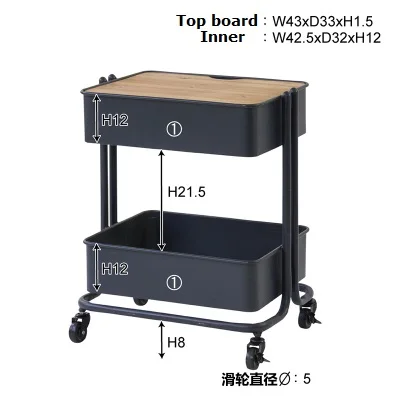 Nordic stroller retro side small coffee table wrought iron sofa table side corner bedside table