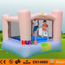 Free Shipping Family Use Pink Inflatable Mini Bouncer Indoor Playground for kids with Free CE blower